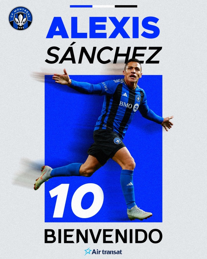 官方：37岁桑切斯加盟蒙特利尔，签约1+1年